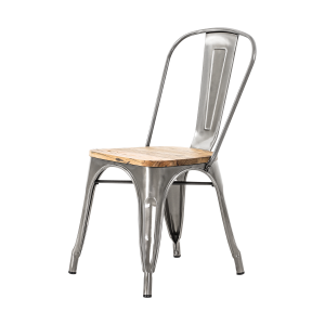 Legend Metalen Eetkamerstoel Industrieel Metaal – Houten Zitting Legend Metalen Eetkamerstoel Industrieel Metaal – Houten Zitting