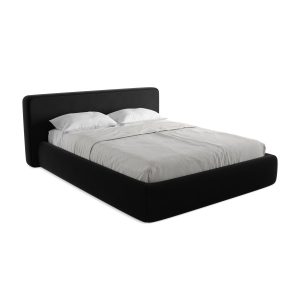 LaMiaSofa Bed met opbergruimte Firenze – velours – zwart – 200x225x82 LaMiaSofa Bed met opbergruimte Firenze – velours – zwart – 200x225x82