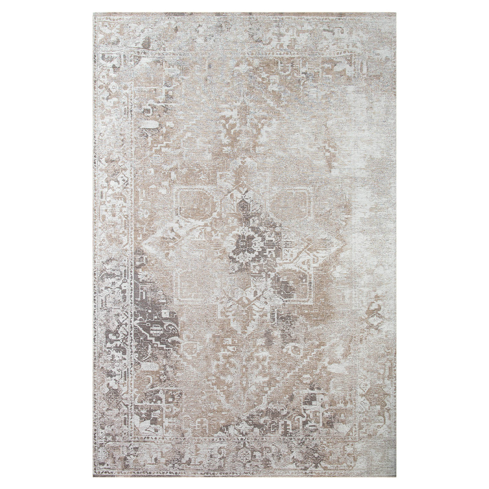 Lola&Moi vloerkleed Mouse Hair - zilver - 170x240cm