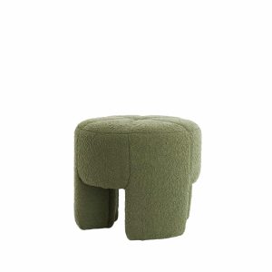 Light & Living poef Batoemi – groen – Ø51cm Light & Living poef Batoemi – groen – Ø51cm