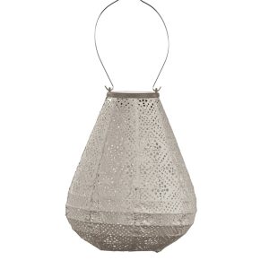 Lumiz solar lampion – topaze tulip – 20 cm – licht taupe Lumiz solar lampion – topaze tulip – 20 cm – licht taupe