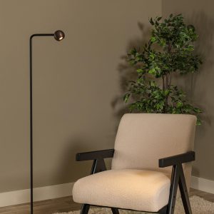 Lucide vloerlamp MONTANA – Geïntegreerde LED – Koffie Lucide vloerlamp MONTANA – Geïntegreerde LED – Koffie