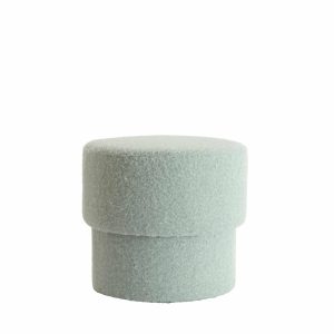 Light & Living poef Muno – blauw – Ø50cm Light & Living poef Muno – blauw – Ø50cm