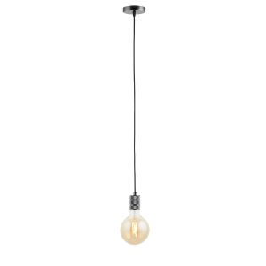 Lighto | Pendel Zwart Titanium | Inclusief Lichtbron Goud | Retro | 1. Lighto | Pendel Zwart Titanium | Inclusief Lichtbron Goud | Retro | 1.