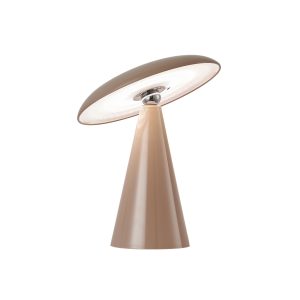 Leitmotiv tafellamp Phoebe LED – bruin – 23x23x26cm – Paddenstoellamp Leitmotiv tafellamp Phoebe LED – bruin – 23x23x26cm – Paddenstoellamp