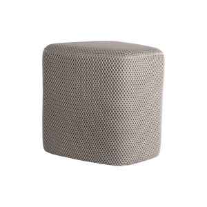 Leitmotiv poef Retro Mesh – grijs – 36x36x36cm Leitmotiv poef Retro Mesh – grijs – 36x36x36cm