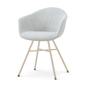 Nolon Noa-Otis eetkamerstoel grijs melange – beige onderstel Nolon Noa-Otis eetkamerstoel grijs melange – beige onderstel