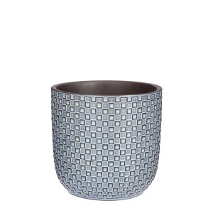 Mica Decorations Daan Bloempot – H18 x Ø19 cm – Blauw Mica Decorations Daan Bloempot – H18 x Ø19 cm – Blauw