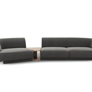 Micadoni linker modulaire bank Miley 3-zits, flueel, lichtgrijs – 126x Micadoni linker modulaire bank Miley 3-zits, flueel, lichtgrijs – 126x