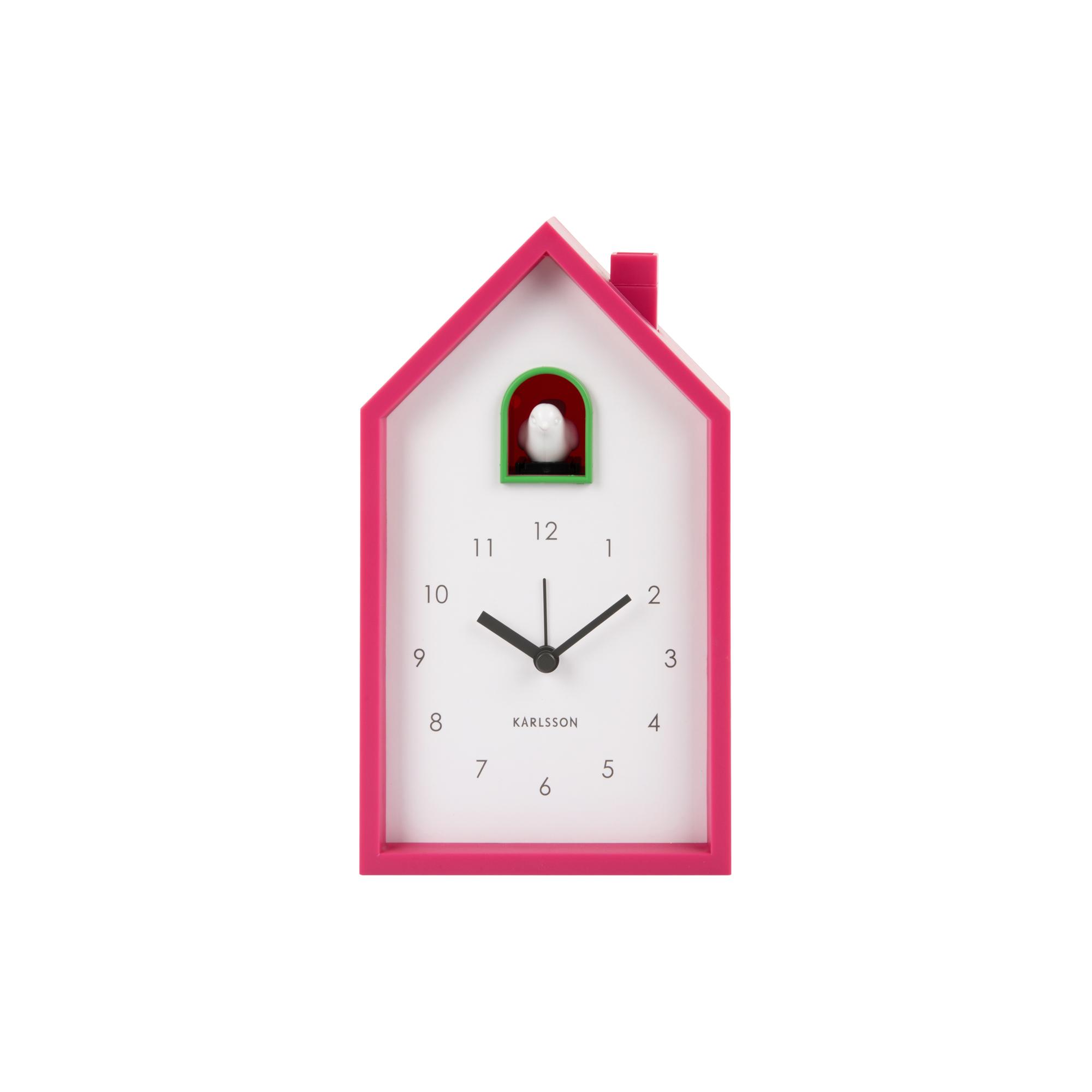Karlsson wekker Modern Cuckoo - roze - 6x12x20cm - Vaderdag - Vaderdag