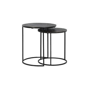 Light & Living bijzettafel RENGO – zwart – Ø49cm Light & Living bijzettafel RENGO – zwart – Ø49cm