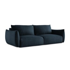 LaMiaSofa 3-zits slaapbank Savona – textuurstof – koningsblauw – 230×1