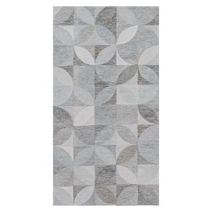 Lola&Moi vloerkleed Rock Crystal – zilver – 80x150cm Lola&Moi vloerkleed Rock Crystal – zilver – 80x150cm