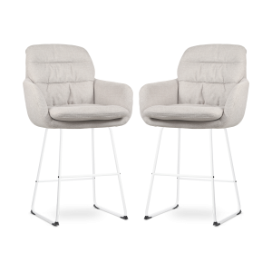 Nolon Nino-Mia Barkrukken Set van 2 – Beige – Wit – 65 cm Nolon Nino-Mia Barkrukken Set van 2 – Beige – Wit – 65 cm