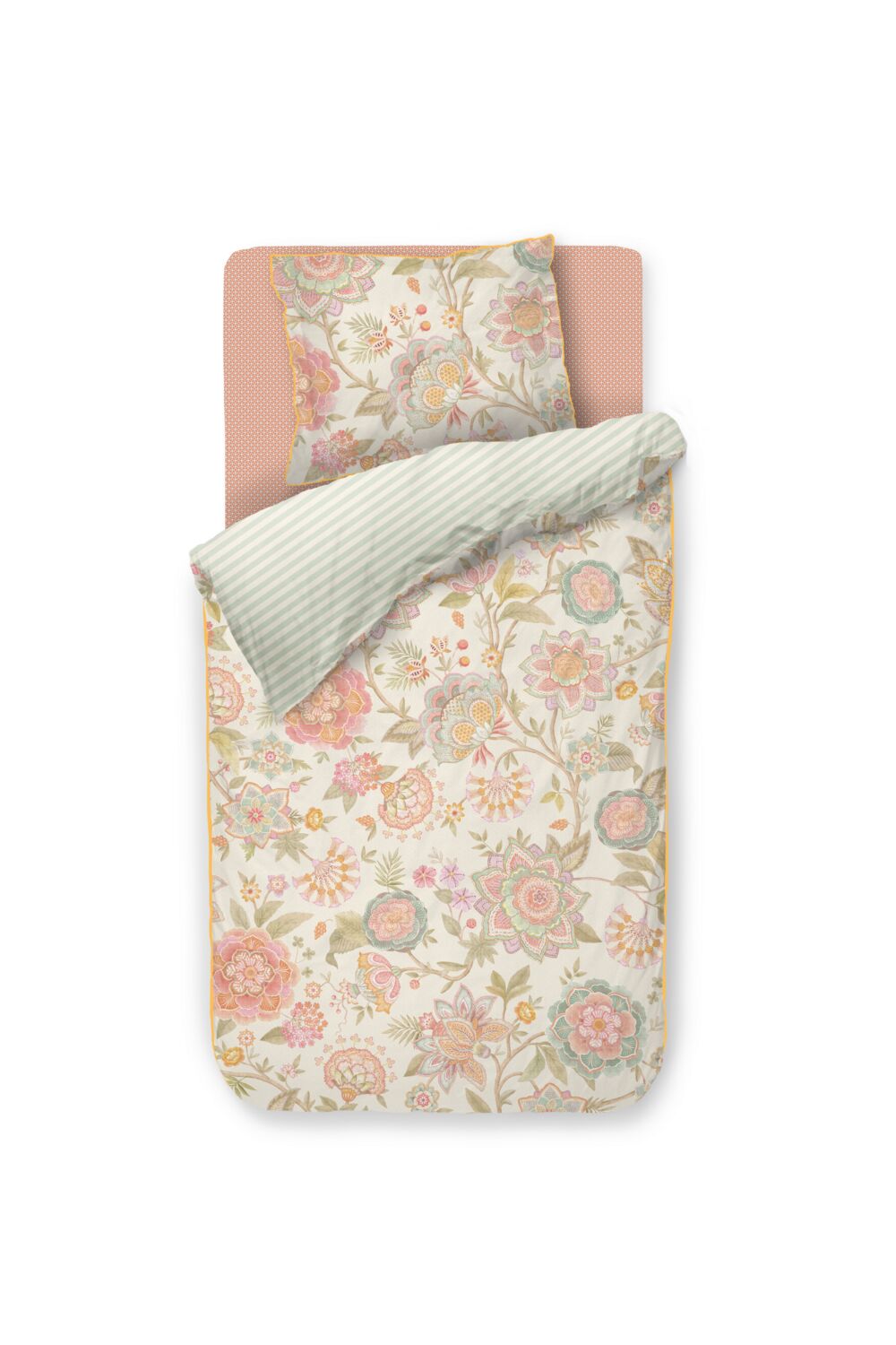 Pip Studio Dekbedovertrek Bombay Bold - 60 x 70 cm - Gebroken wit