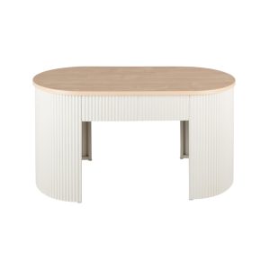 Leitmotiv bank Estriado – grijs – 80x40x42cm
