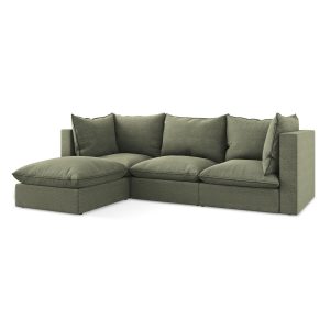 LaMiaSofa hoekbank links Ravenna – bouclé – olijf – 255x165x77 LaMiaSofa hoekbank links Ravenna – bouclé – olijf – 255x165x77
