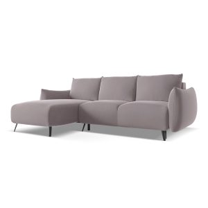 LaMiaSofa hoekbank links Genova – velours – lavendel – 242x162x86 LaMiaSofa hoekbank links Genova – velours – lavendel – 242x162x86