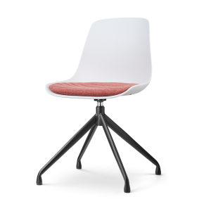 Nolon Nola-Liv Eetkamerstoel Wit – Terracotta – Draaibaar – Zwart Nolon Nola-Liv Eetkamerstoel Wit – Terracotta – Draaibaar – Zwart