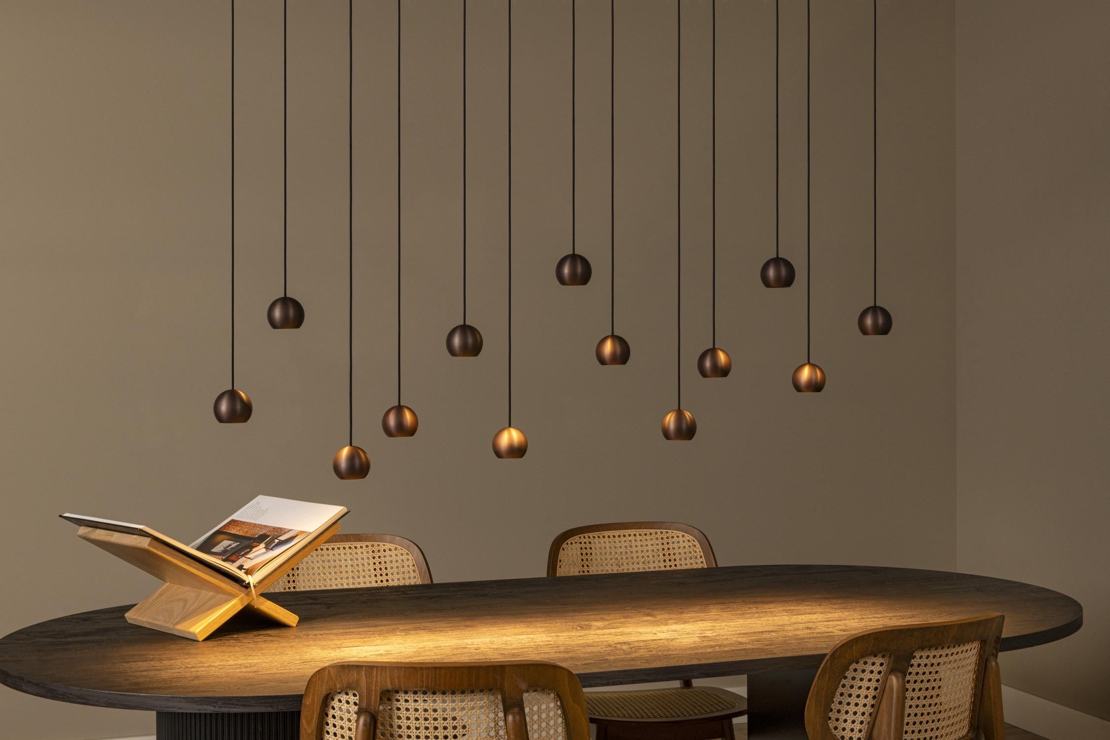 Lucide hanglamp MONTANA - Geïntegreerde LED - Koffie