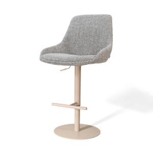Nolon Niva-Isa tulp barkruk grijs blend verstelbaar – beige poten Nolon Niva-Isa tulp barkruk grijs blend verstelbaar – beige poten