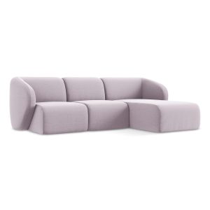 LaMiaSofa hoekbank rechts Cervo – velours – lavendel – 248x166x79 LaMiaSofa hoekbank rechts Cervo – velours – lavendel – 248x166x79