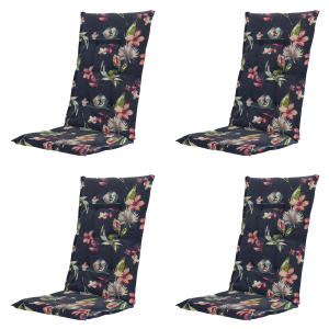 Madison tuinstoelkussen hoge rug Cato – blauw – 123x50x5cm – set van 4 Madison tuinstoelkussen hoge rug Cato – blauw – 123x50x5cm – set van 4