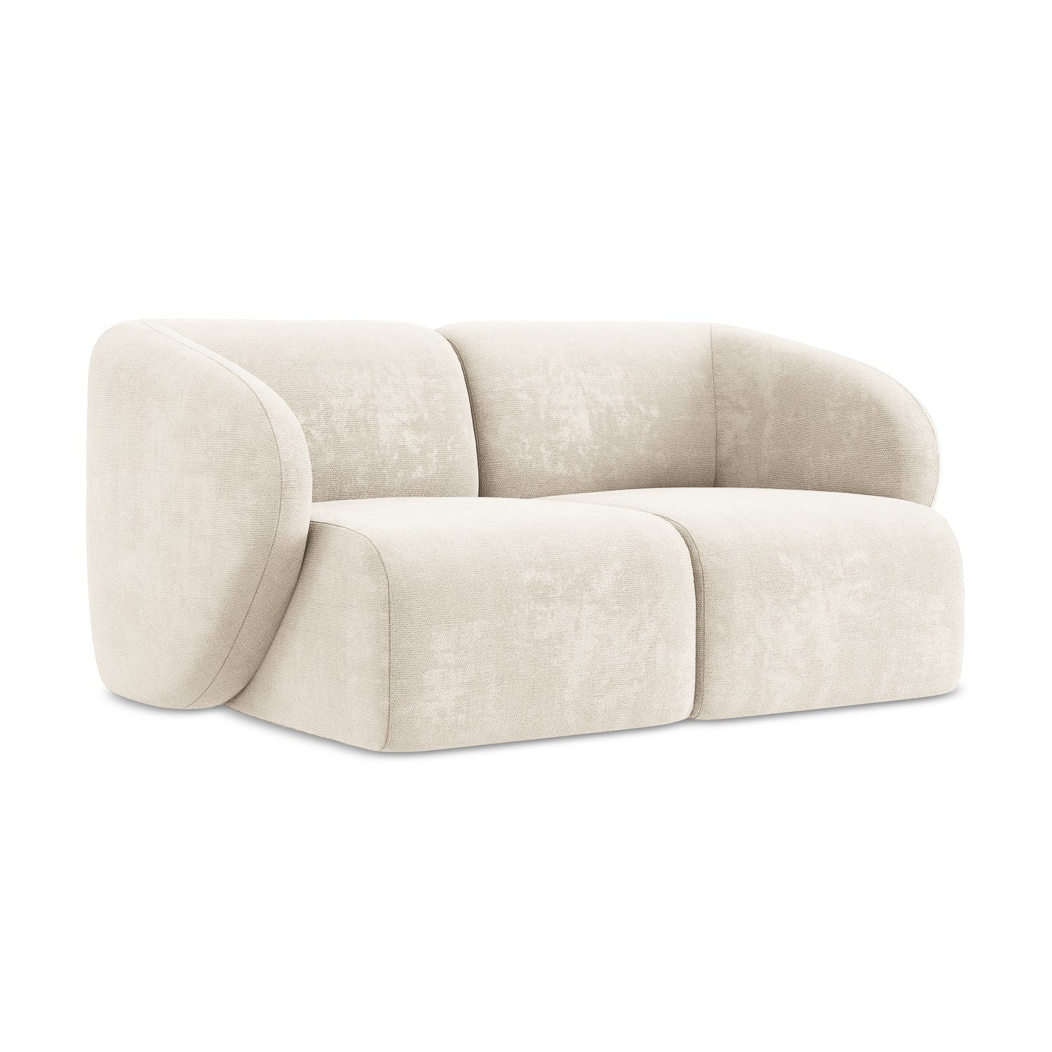 LaMiaSofa Tweezits modulaire bank Cervo - chenille stof - lichtbeige -