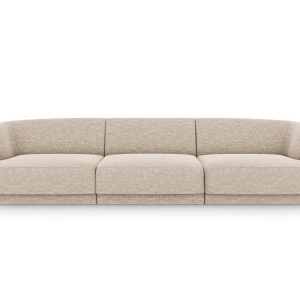 Micadoni Bank Miley 3-zits, chenille, beige – 90x255x70cm Micadoni Bank Miley 3-zits, chenille, beige – 90x255x70cm