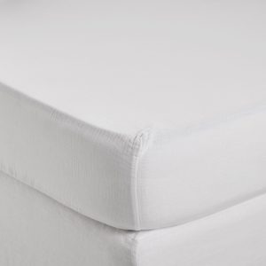 Madura Hoeslaken Lou katoen wit 140×200 cm Madura Hoeslaken Lou katoen wit 140×200 cm