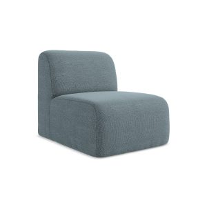 LaMiaSofa Bankmodule midden Cervo – bouclé – jeans – 70x94x75