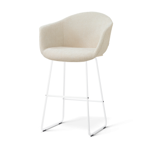 Nolon Nino-Otis Barkruk Cottonbeige – Wit Onderstel – 75 Cm Nolon Nino-Otis Barkruk Cottonbeige – Wit Onderstel – 75 Cm