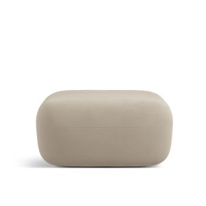 Micadoni Poef Jenny flueel beige – 88x90x40cm Micadoni Poef Jenny flueel beige – 88x90x40cm