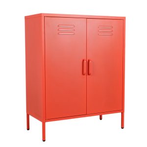 MaximaVida metalen lockerkast Finn 80 x 40 x 102 cm zacht oranje – 2 s MaximaVida metalen lockerkast Finn 80 x 40 x 102 cm zacht oranje – 2 s
