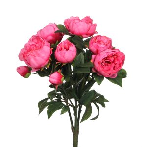 Mica Decorations Pioenroos Kunstbloemen Boeket – H55 x Ø40 cm – Donker Mica Decorations Pioenroos Kunstbloemen Boeket – H55 x Ø40 cm – Donker