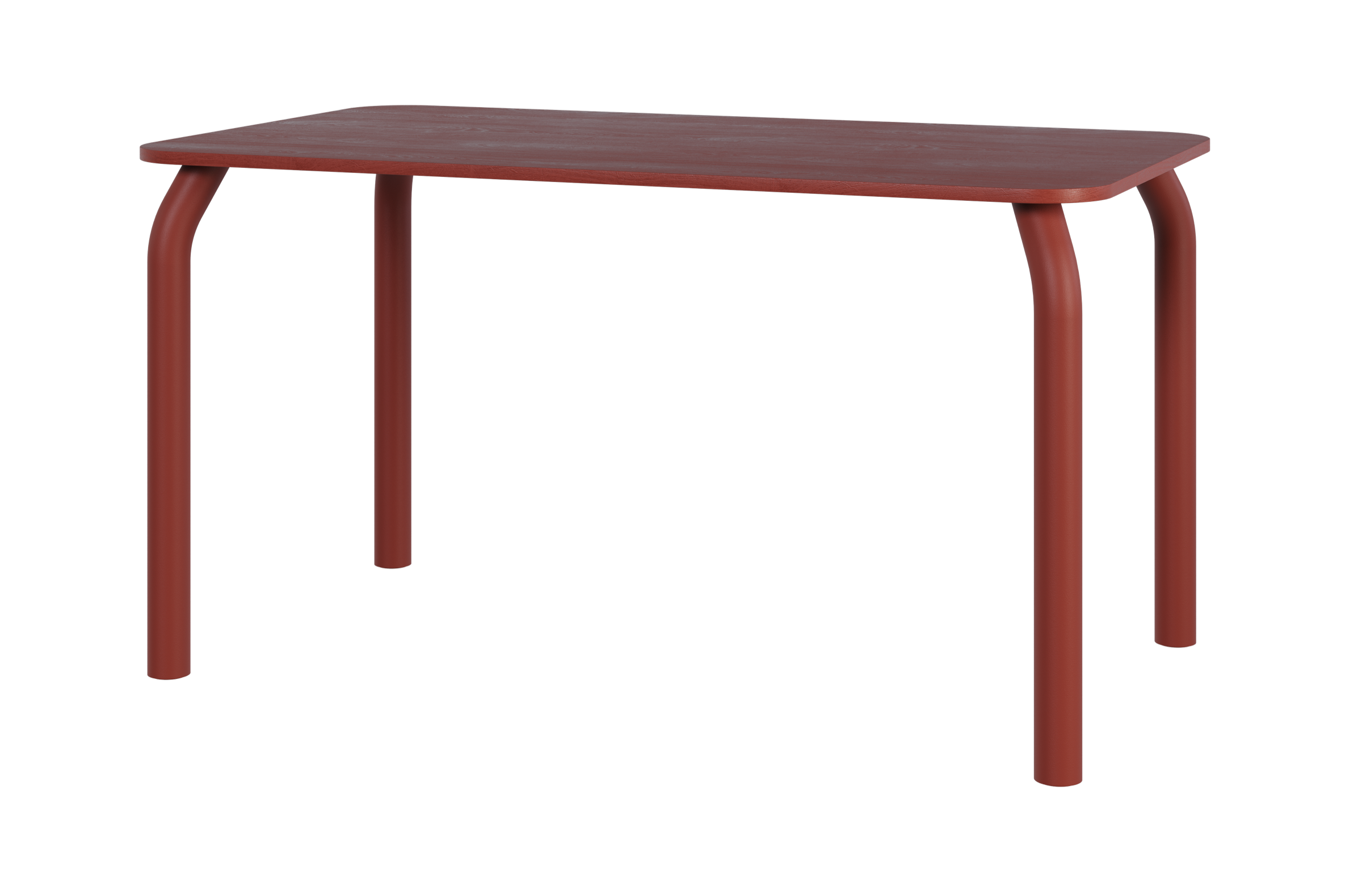 noo.ma Meko eettafel 140 x 80 cm - Auburn Red, hout, 6 personen