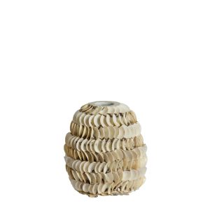 Light & Living vaas Sarria – wit – Ø20cm Light & Living vaas Sarria – wit – Ø20cm
