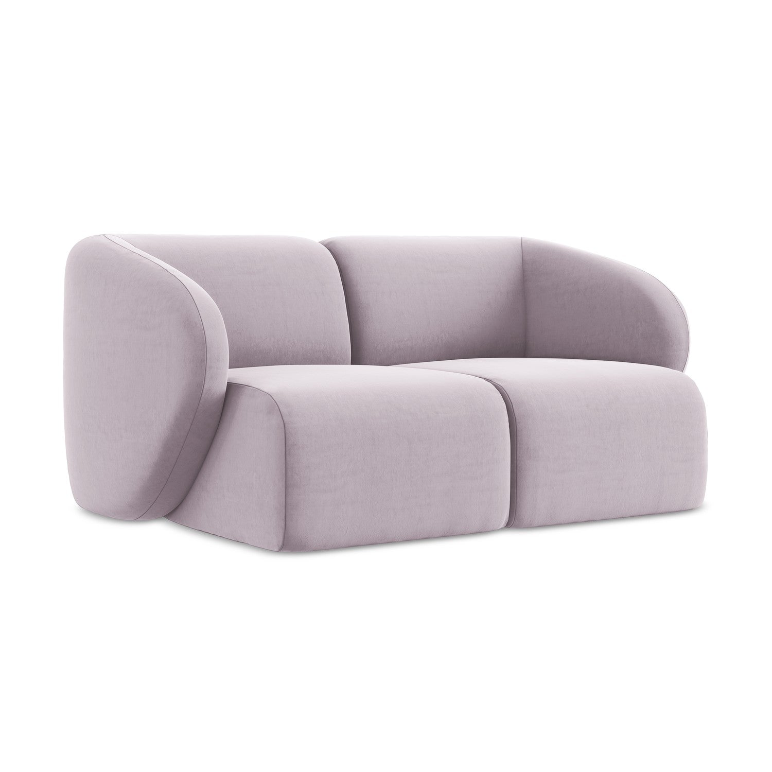 LaMiaSofa Tweezits modulaire bank Cervo - velours - lavendel - 174x94x