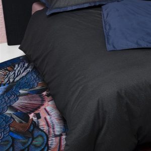 MOOOI fitted sheets, other Calligraphy Bird – 90×200 cm – blauw MOOOI fitted sheets, other Calligraphy Bird – 90×200 cm – blauw