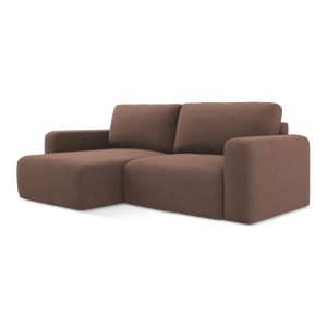 LaMiaSofa hoekbank links Ostia – textuurstof – poederroze – 244x149x79 LaMiaSofa hoekbank links Ostia – textuurstof – poederroze – 244x149x79