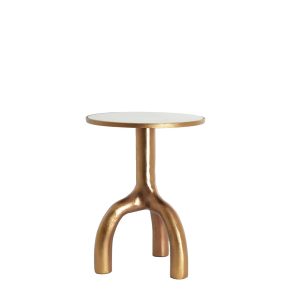 Light & Living bijzettafel Mello – bruin – Ø40.5cm Light & Living bijzettafel Mello – bruin – Ø40.5cm