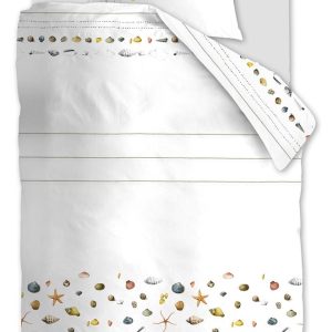 Marjolein Bastin dekbedovertrek Shellfish – 140×200/220 cm – wit Marjolein Bastin dekbedovertrek Shellfish – 140×200/220 cm – wit