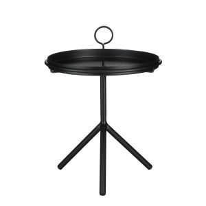 Mica Decorations Aston Dienbladtafel – H40 x Ø31 cm – Metaal – Zwart Mica Decorations Aston Dienbladtafel – H40 x Ø31 cm – Metaal – Zwart