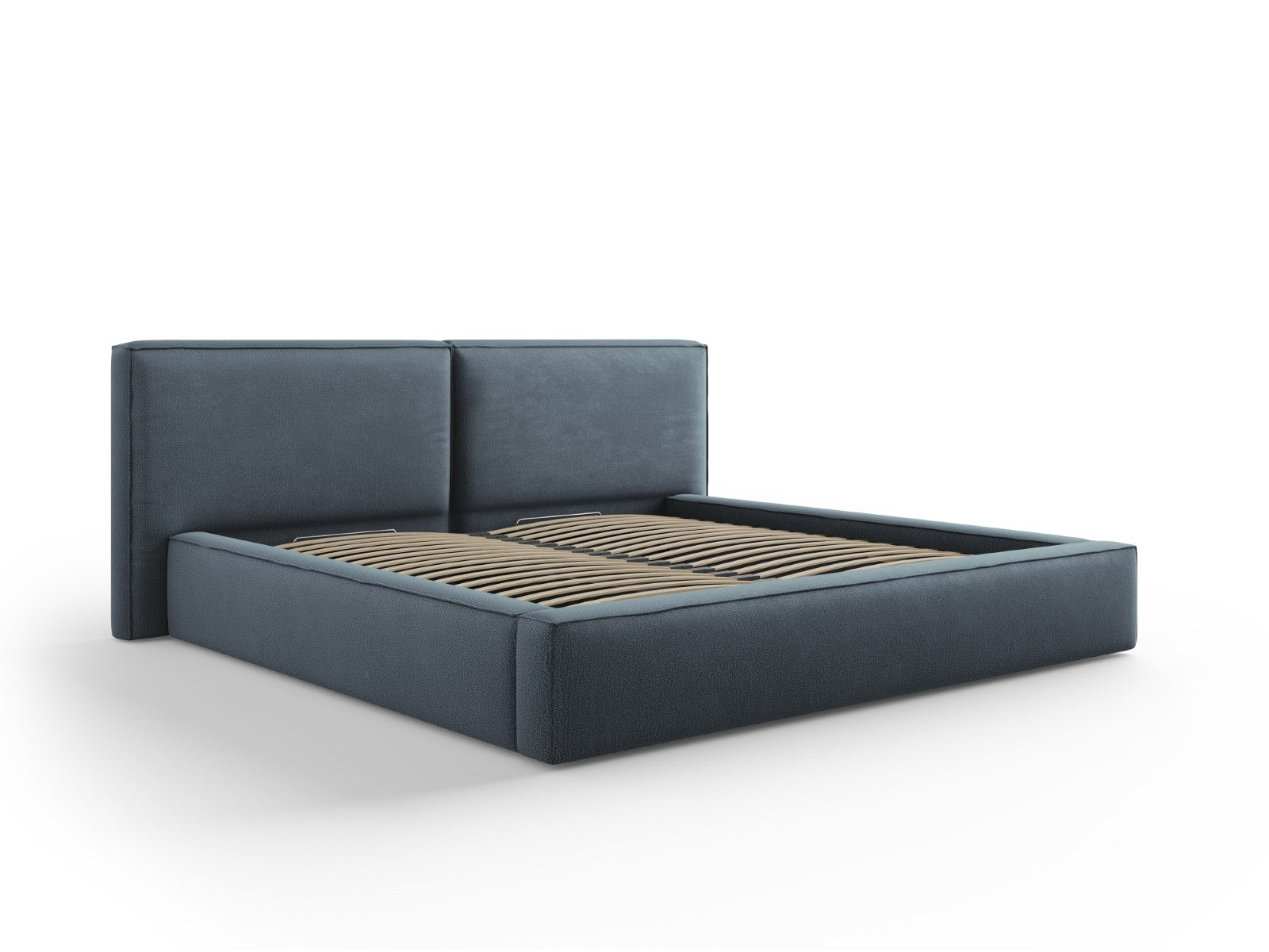 Micadoni Opbergbed met hoofdeinde Jodie 200x200cm, structurele stof, b