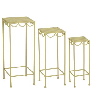 Mica Decorations Rosalie Planttafel voor Buiten – Plantenrek Set van 3 Mica Decorations Rosalie Planttafel voor Buiten – Plantenrek Set van 3