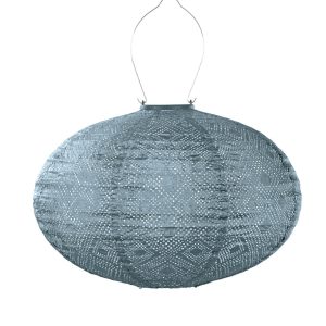 Lumiz solar lampion – mosaic oval – 40 cm – grijs blauw Lumiz solar lampion – mosaic oval – 40 cm – grijs blauw