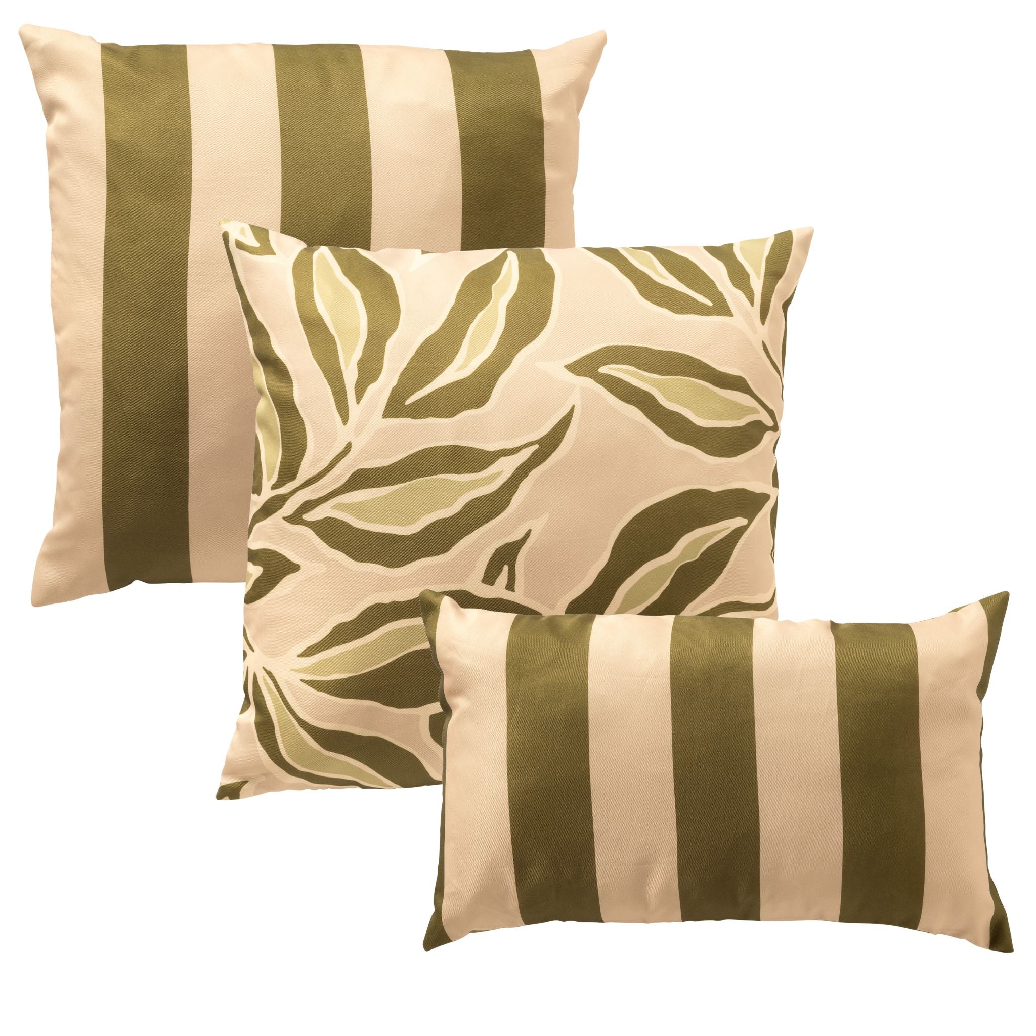 KUSSENSET - 3-delig - Elara Stripes - 45x45 cm, 30x50 cm - inclusief b