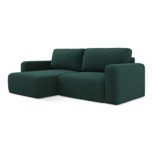 LaMiaSofa hoekbank links Ostia – textuurstof – flessengroen – 244x149x LaMiaSofa hoekbank links Ostia – textuurstof – flessengroen – 244x149x