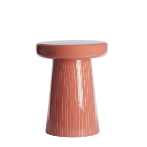 Light & Living bijzettafel Nunoa – rood – Ø41cm Light & Living bijzettafel Nunoa – rood – Ø41cm