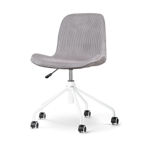 Nolon Nout-Fé Bureaustoel Ribstof Warm Grijs – Stof – Wit Onderstel Nolon Nout-Fé Bureaustoel Ribstof Warm Grijs – Stof – Wit Onderstel